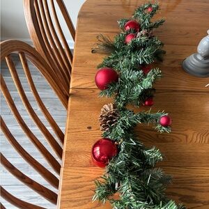 Festive Red and Green Holiday Garland